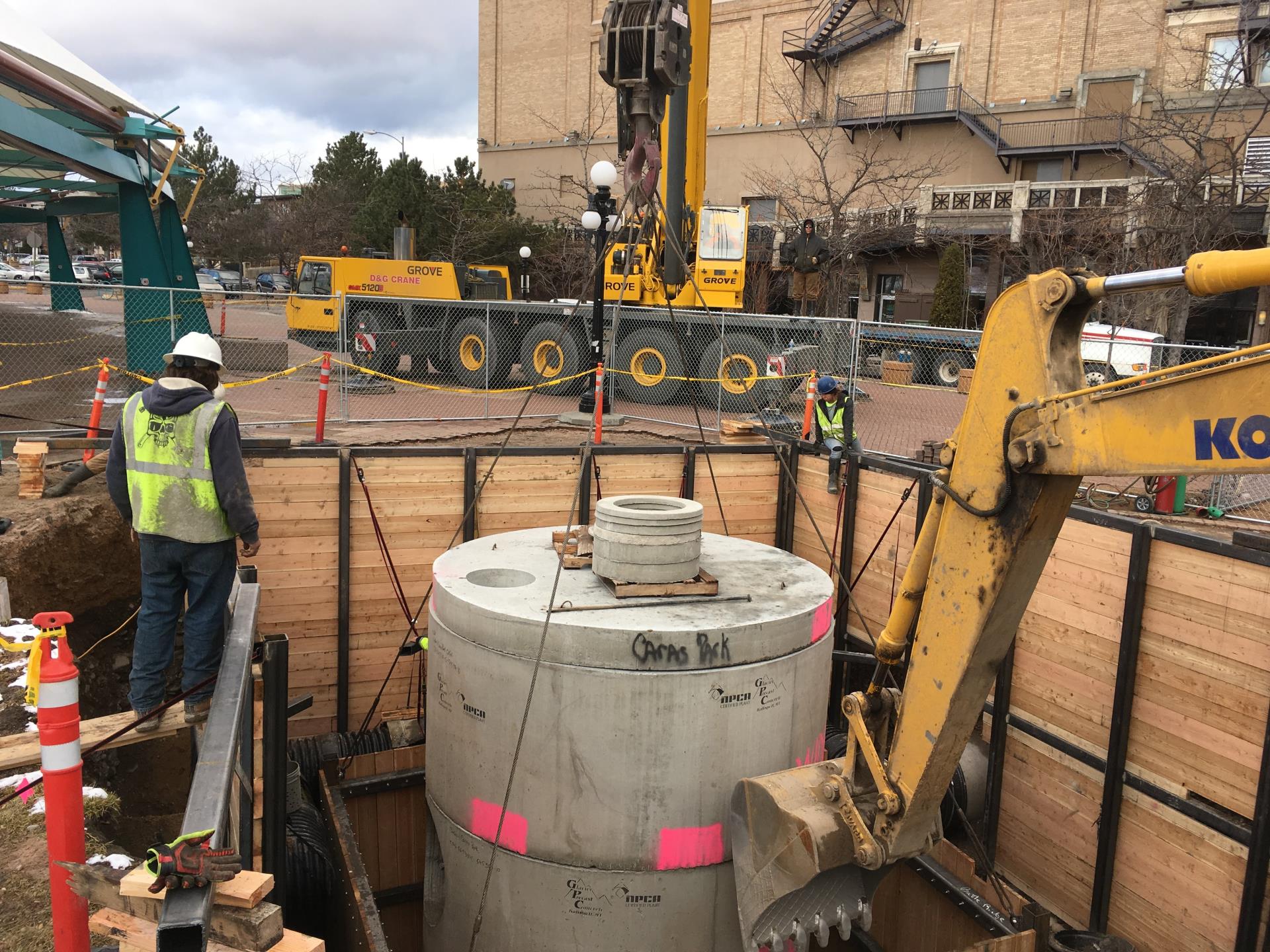 Securing separator in place